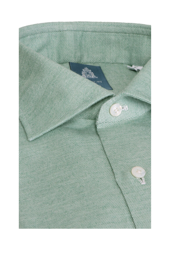 Loro Piana ライトグリーン 半袖ポロシャツ L Loro Piana - Light Green Cotton Polo | Mitchell Stores