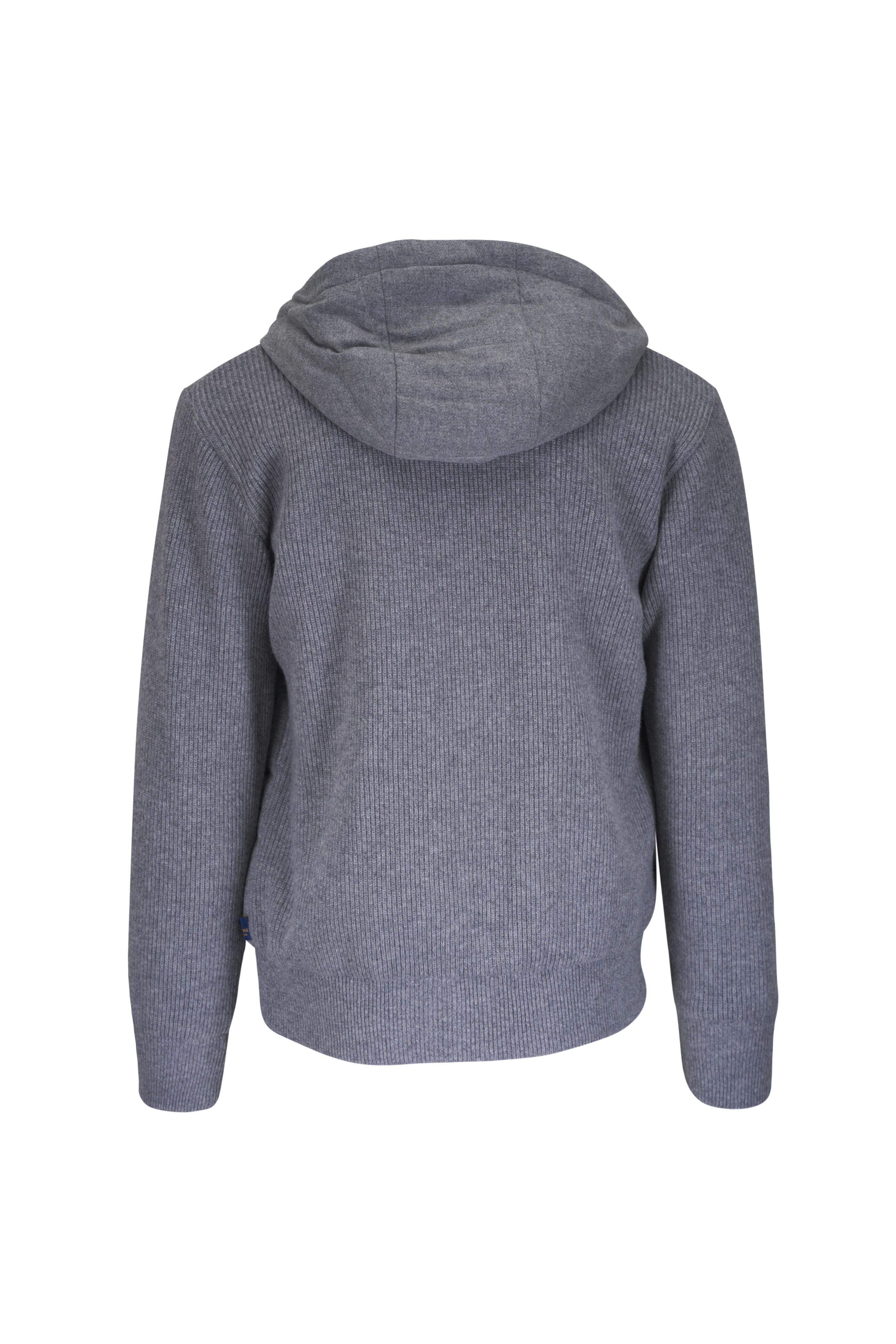 Paul & Shark - Gray Wool & Cashmere Hybrid Knit Down Jacket