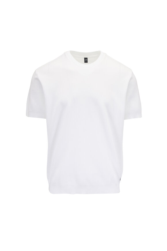 WAHTS White Cotton Pique T-Shirt
