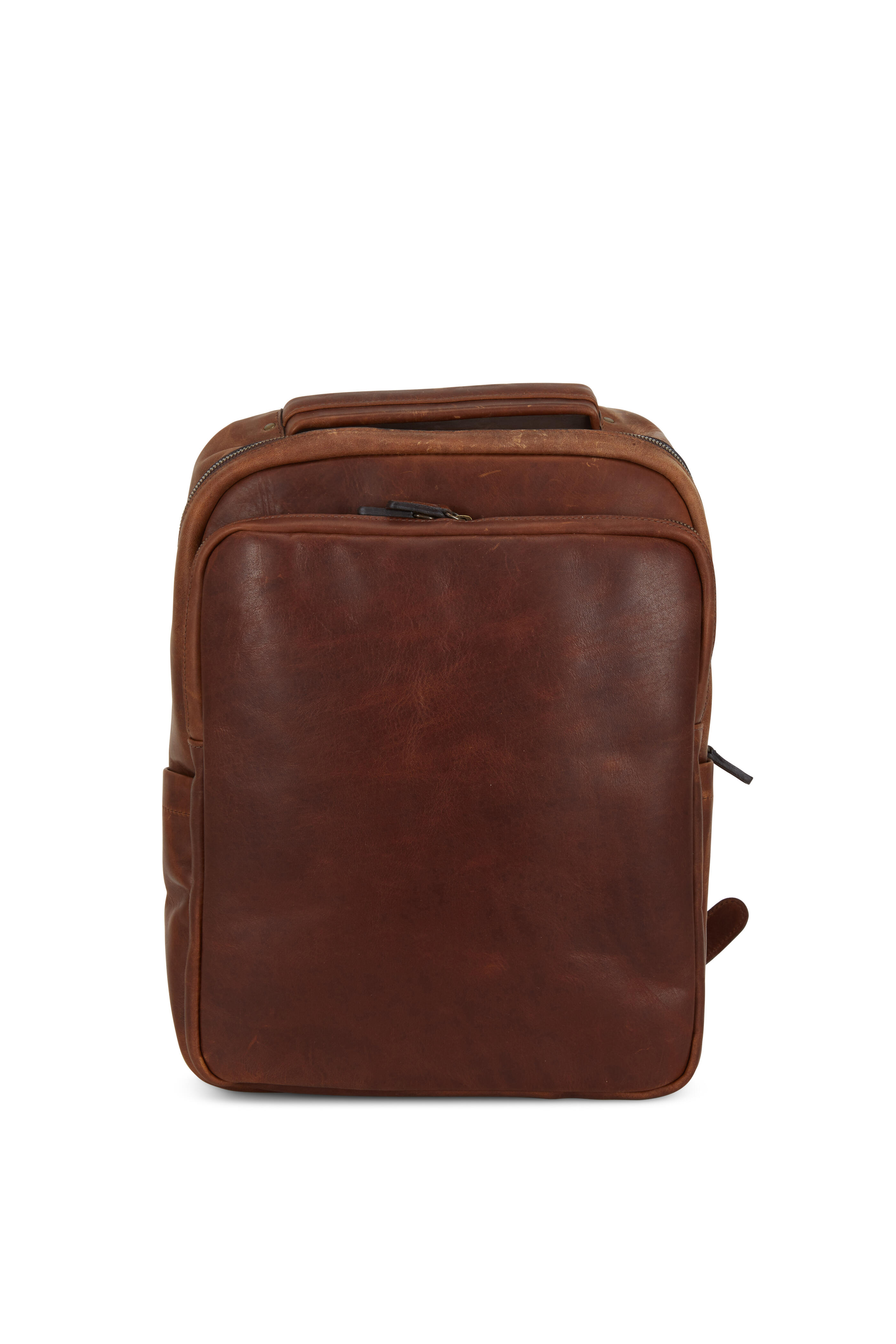 Moore Giles Quinn Baldwin Oak Leather Commuter Backpack