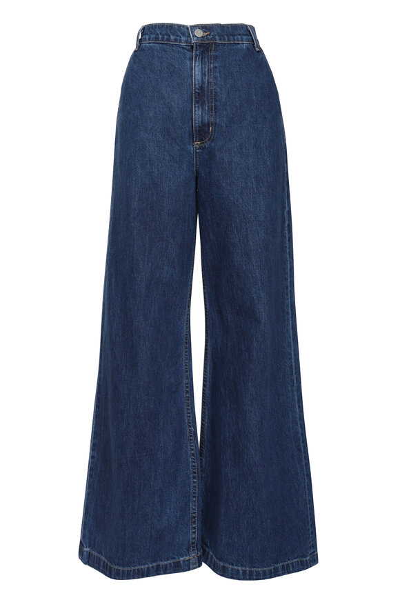 TWP McDougal St Dark Stone Wide Leg Jean