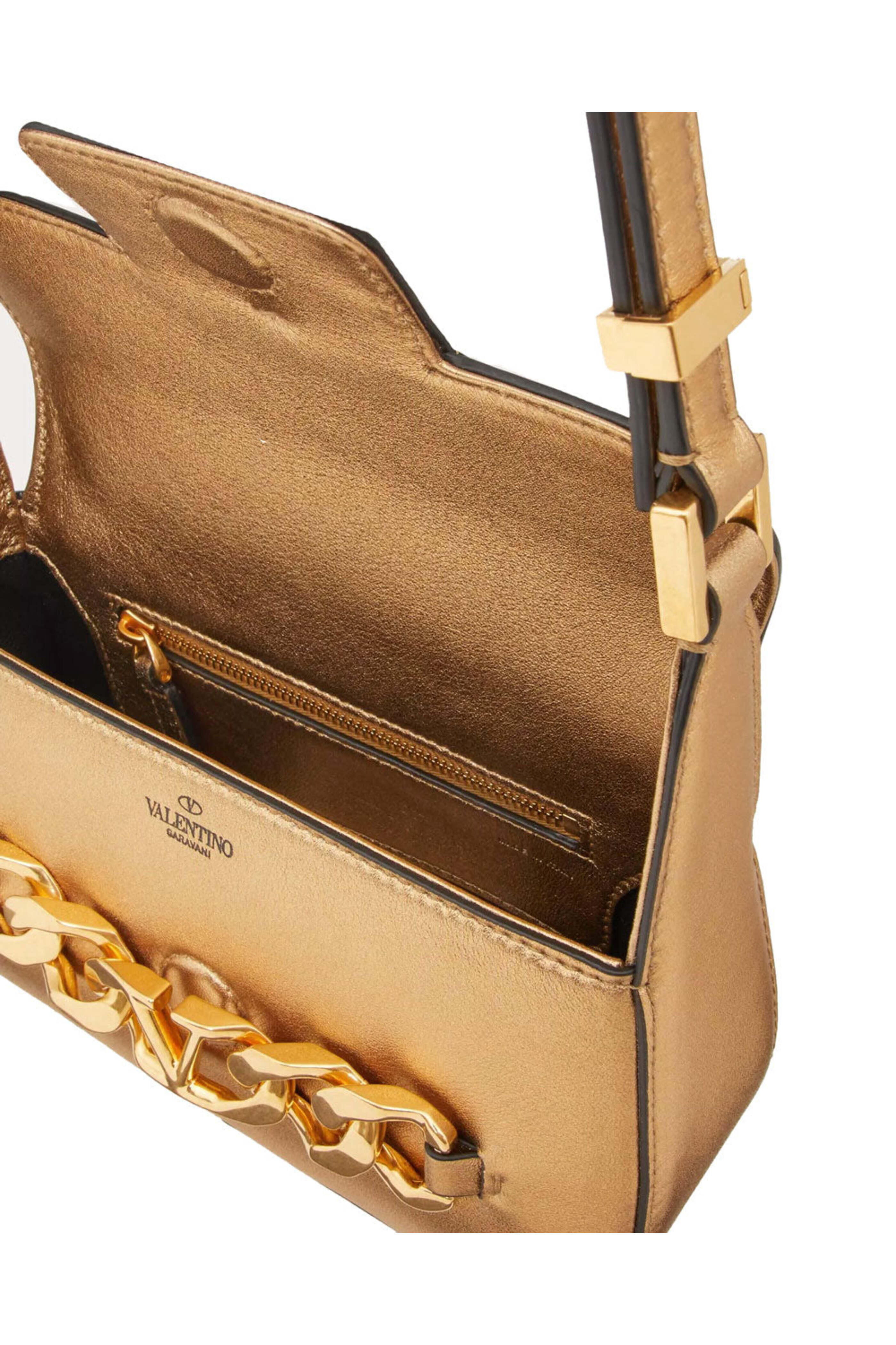 Valentino Garavani - V-Logo Small Chain Shoulder Bag in