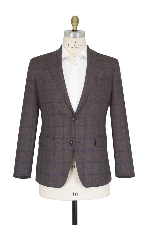 Atelier Munro Brown Check Wool Sportcoat - view 2