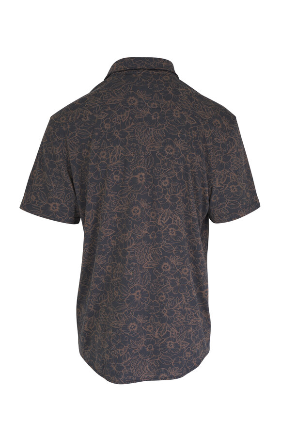 Faherty Brand - Charcoal Gold Bouquet Reserve Pima Shirt