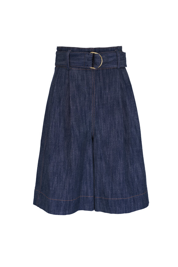 Akris Punto Fioretta Denim Bermuda Shorts