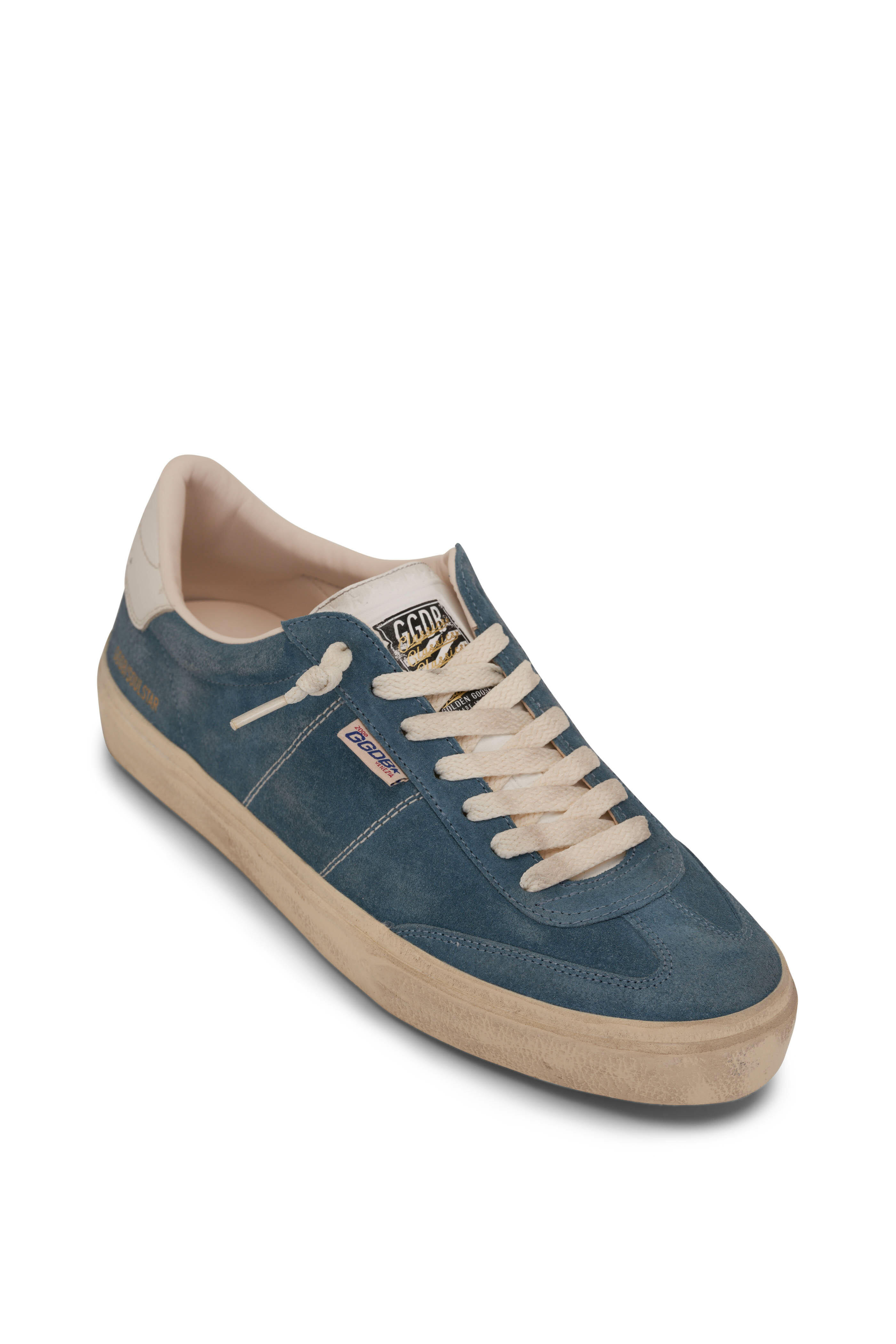 Golden ｜SNEAKERS (GWF00197 F004753 10502) Golden Goose Purestar White Star and Matte Green Heel Tab