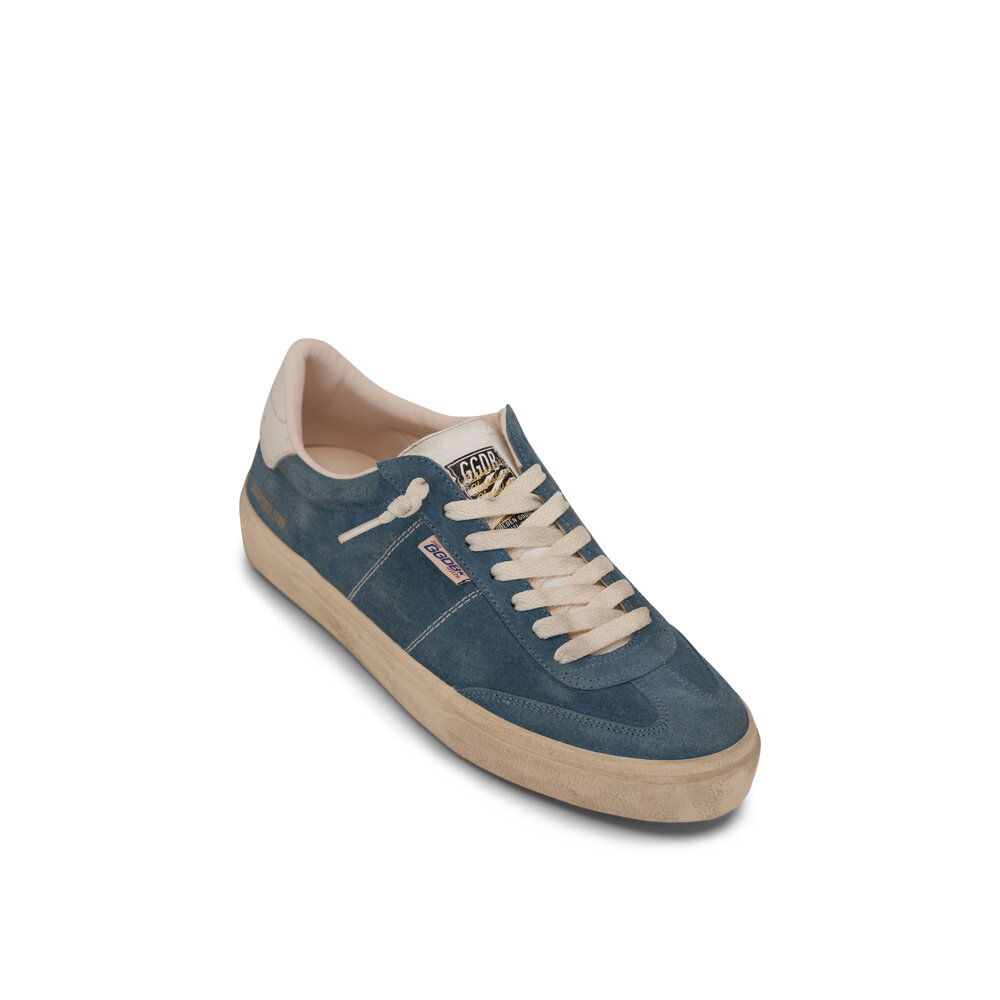 Golden Goose - Soul Star Blue Suede Low-Top Sneaker