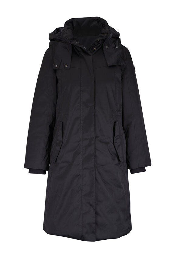 Scanlan Theodore - Black Crepe Knit Tailored Coat