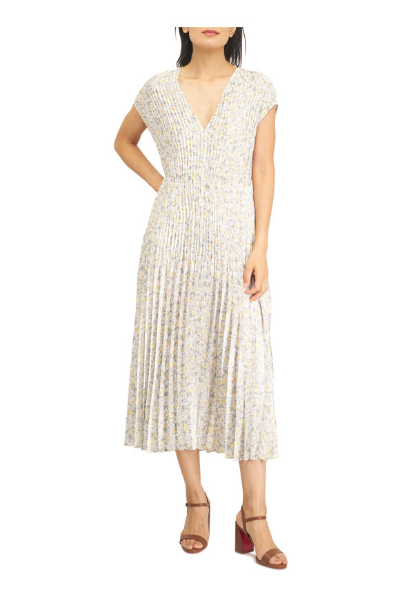 Vince Citrine Bloom Crushed Dress - view 2