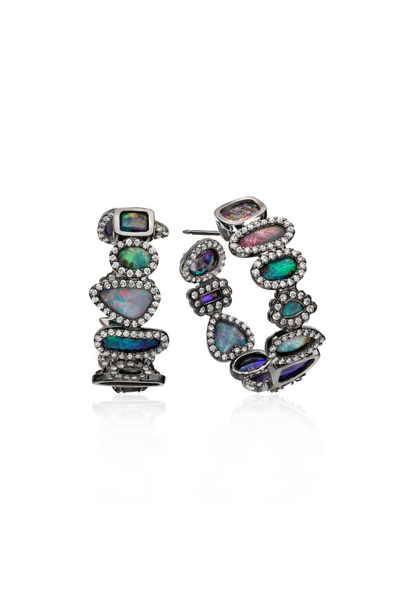 Kimberly McDonald Boulder Opal Hoops