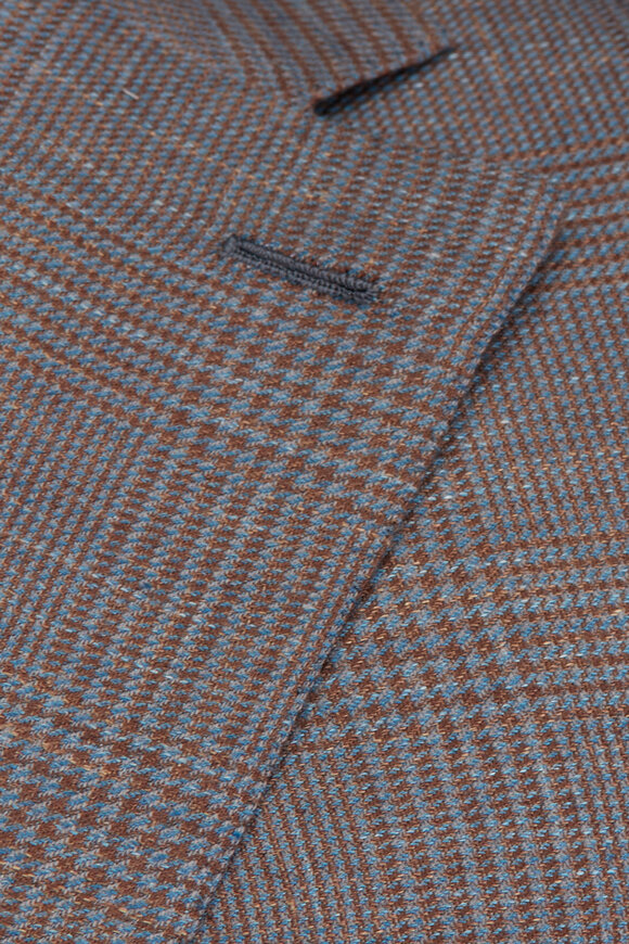 Brioni Olive & Blue Plaid Sportcoat - view 3