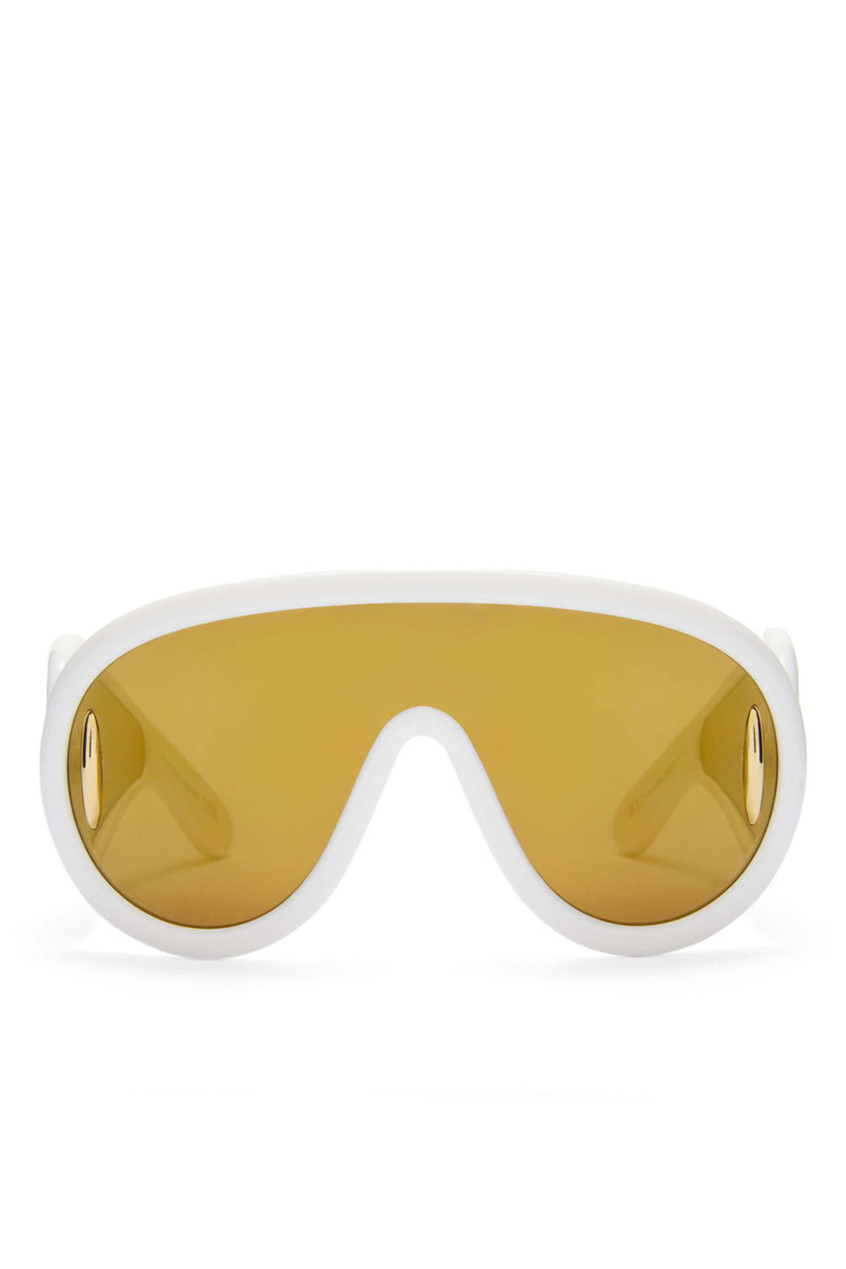 Loewe Sunglasses - Wave Mask Sunglasses in Khaki