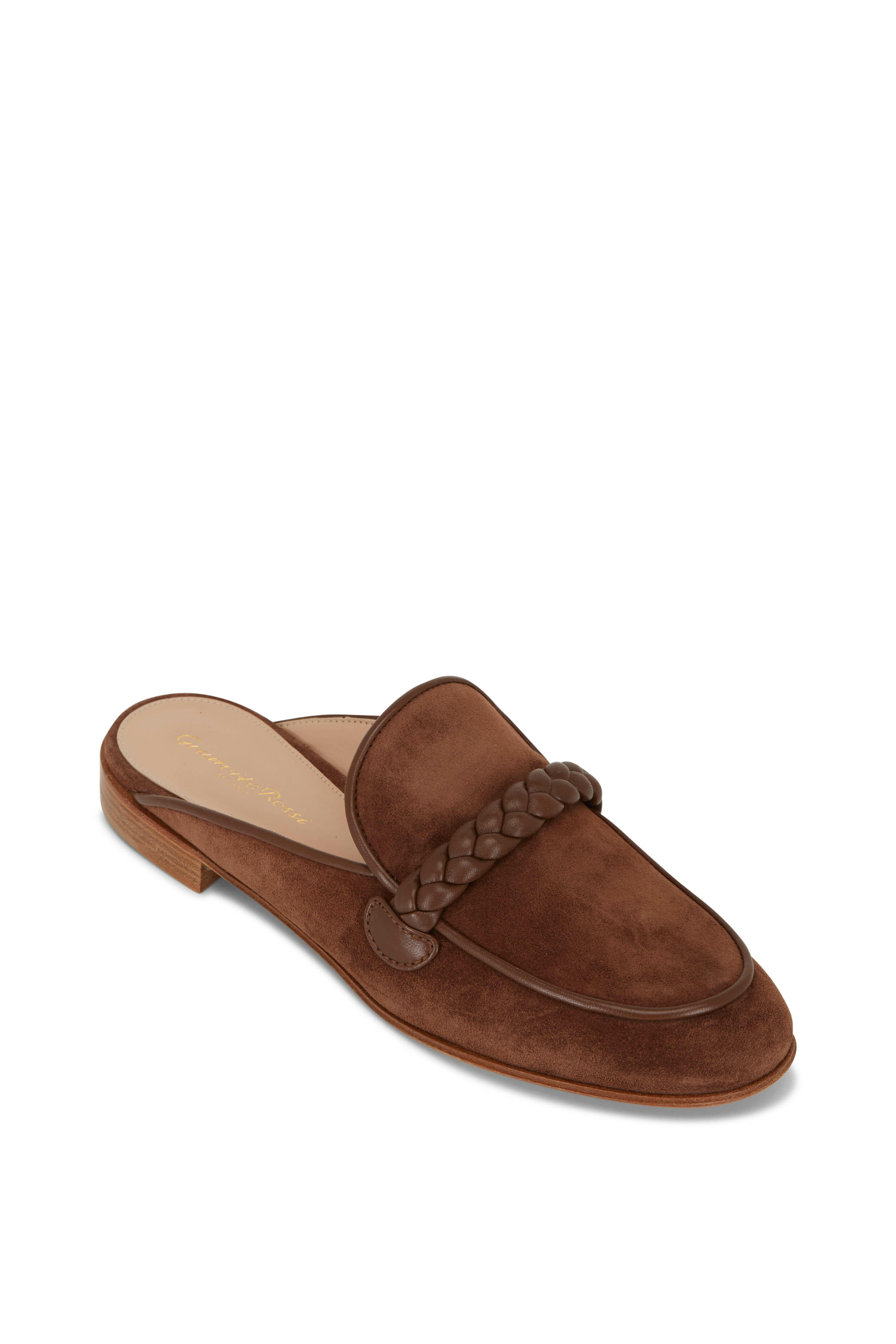 【送料&関税込】Gianvito Rossi Suede Mules With Bangs Gianvito Rossi Suede Mules With Bangs | italist