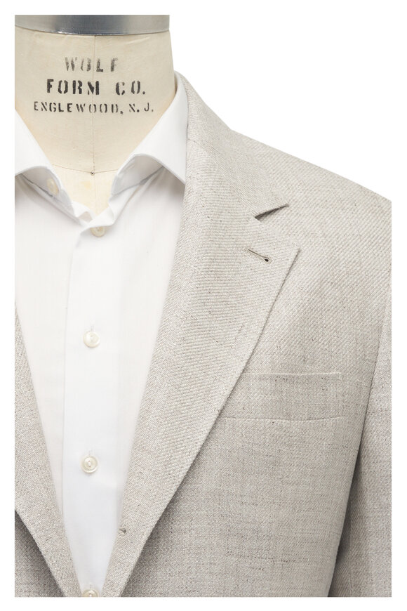 【コンビニ受取対応商品】 Brunello Cucinelli Stores Mitchell | Suit Stripe Linen Beige - トップス
