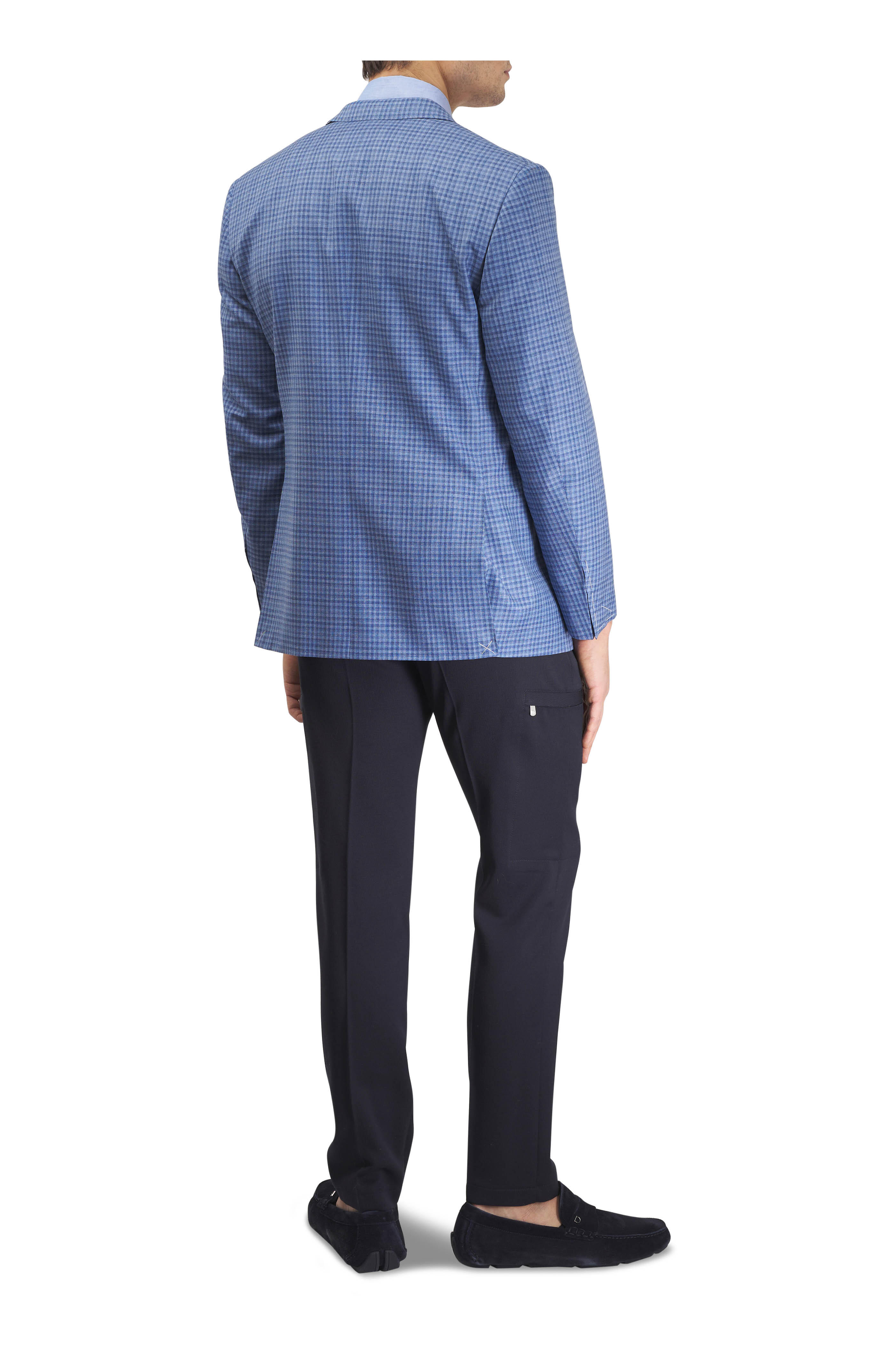 Marco Pescarolo - Navy Cavalry Twill Wool Cargo Pant