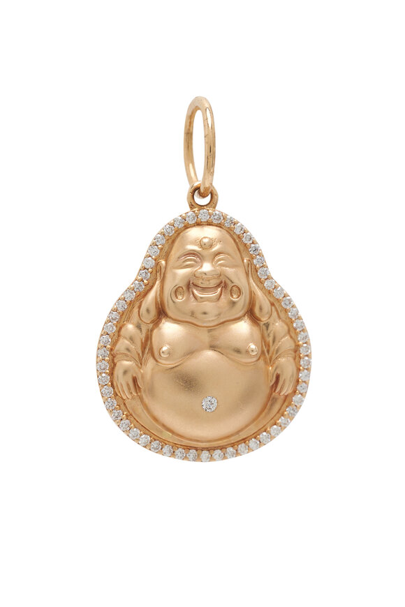 Kai Linz Diamond Halo Buddha Charm