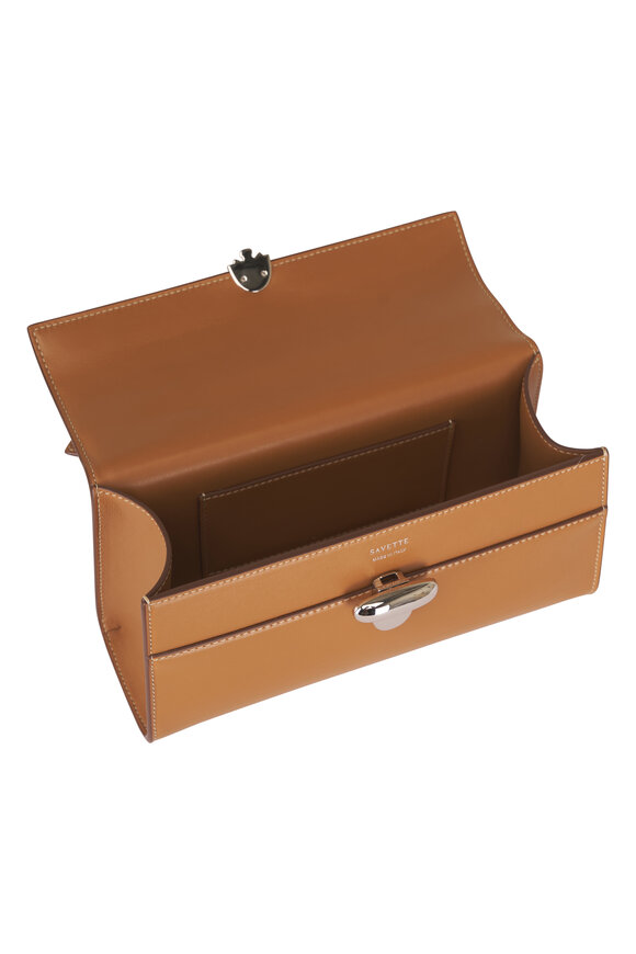 Savette Symmetry Pochette Saddle Leather Top Handle Bag - view 4