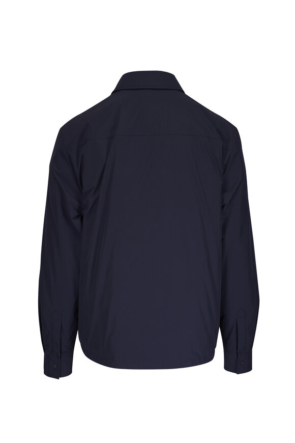 Moncler Navy Quilted Overshirt - view 3
