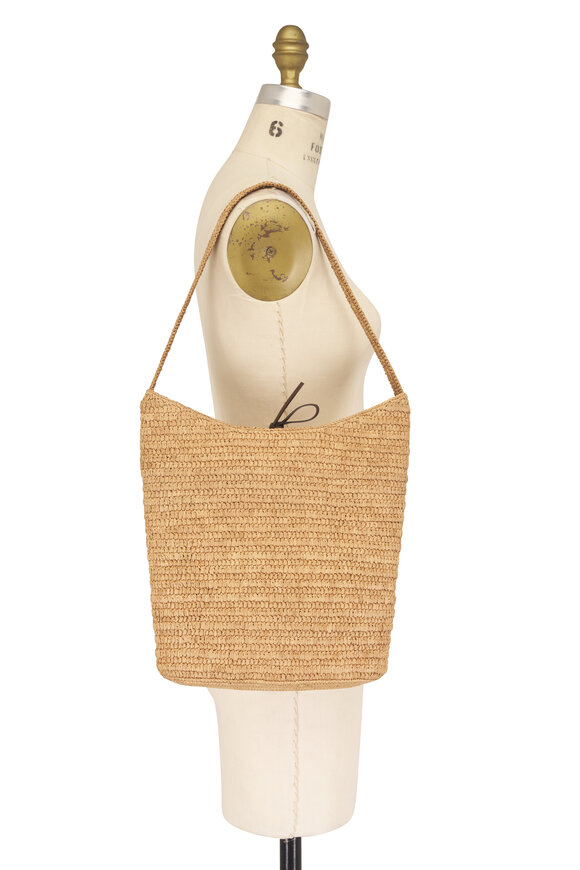 The Row Alma Thé Raffia Shoulder Bag - view 5
