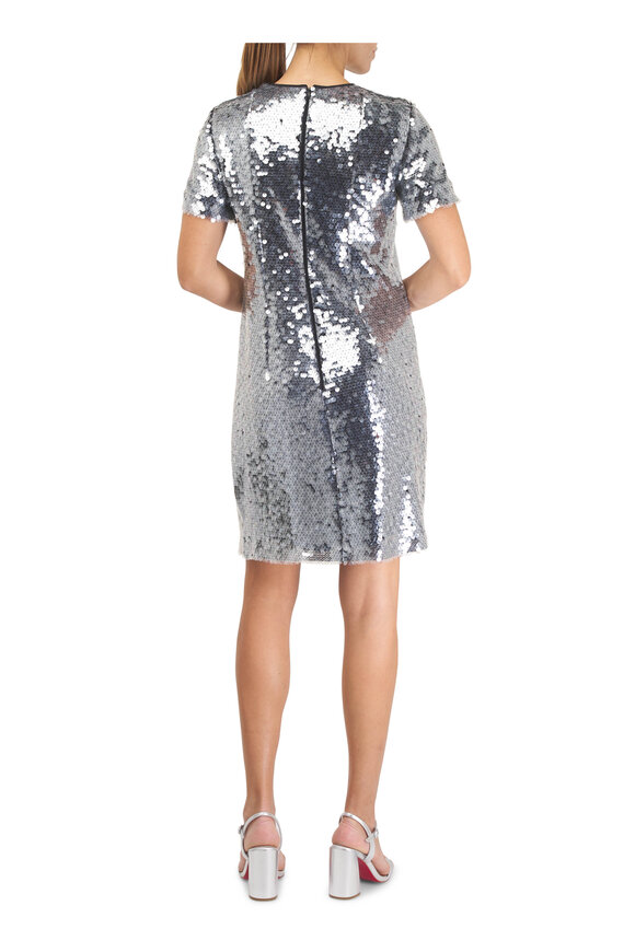 Akris Black Lucid Sequin Tulle Dress - view 4