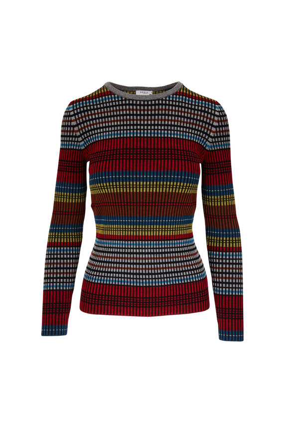Akris Punto - Multicolor Ribbed Knit Pullover 