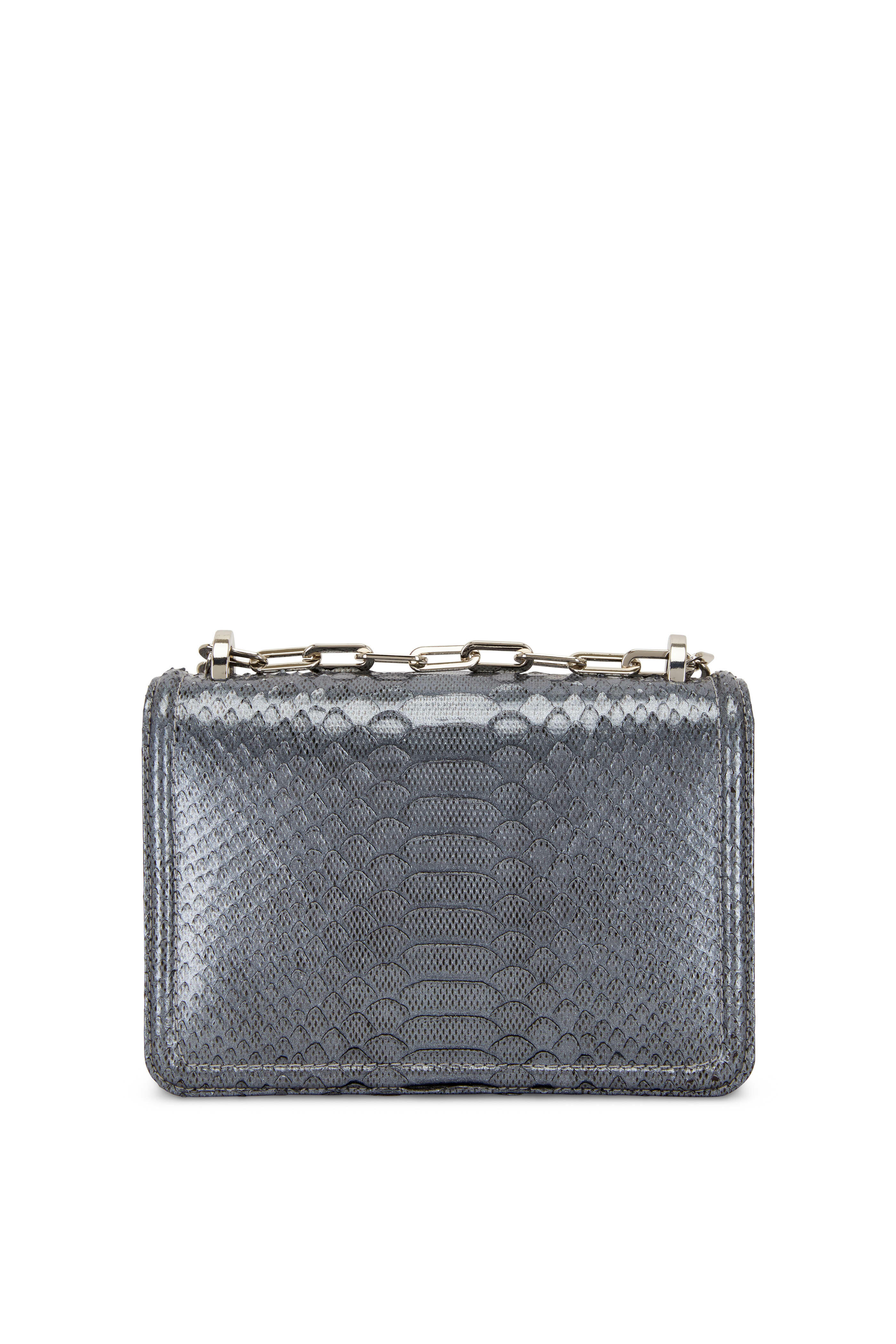 Maria Oliver - Chloe Metallic Python Crossbody Bag