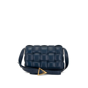 ショルダーバッグ BOTTEGA VENETA Crossbody Bags Men Leather Blue/Deep Pacific Bottega Veneta Intrecciato Cassette Medium Crossbody