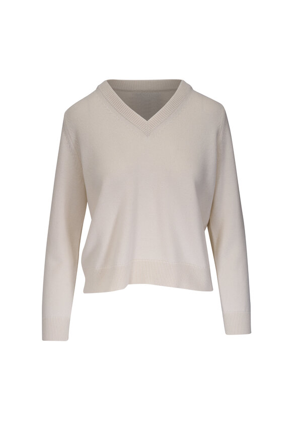 Nili Lotan Priya Ivory Cashmere Sweater