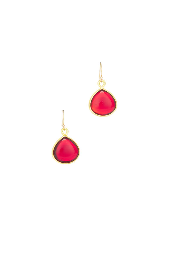 Cristina V. Garnet Briolette Earrings