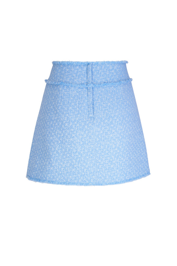 Dolce & Gabbana - Rachel Light Blue Tweed Mini Skirt 