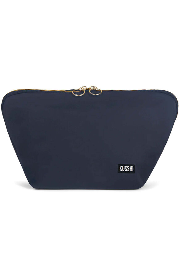 Kusshi Large Vacationer Makeup Bag in Navy and Pink - view 1