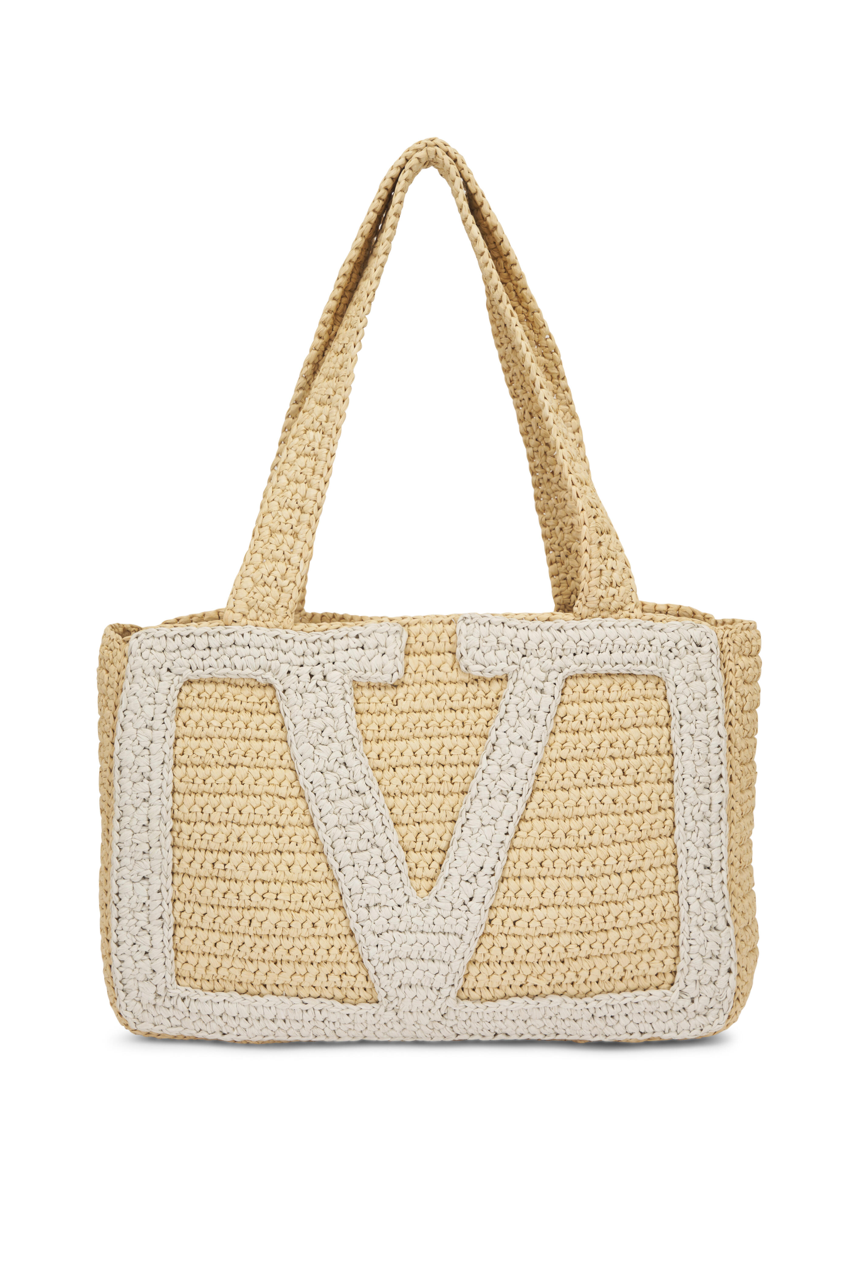 Valentino Garavani - Medium Viva Superstar Raffia Tote
