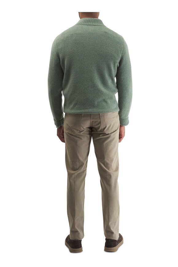 Marco Pescarolo - Khaki Brush Twill Five Pocket Pant