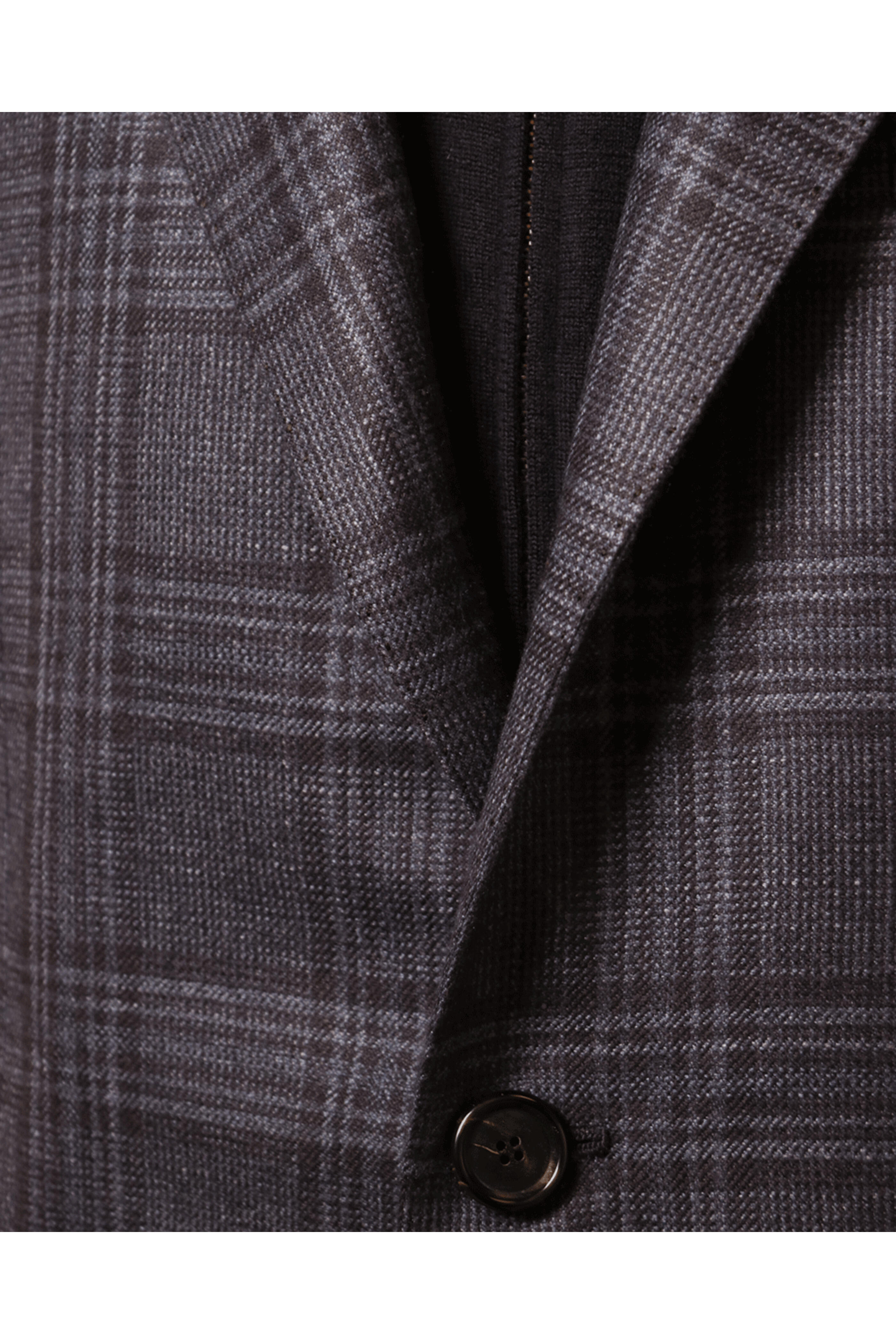 Cesare Attolini - Blue and Navy Plaid Silk & Cashmere Sportcoat