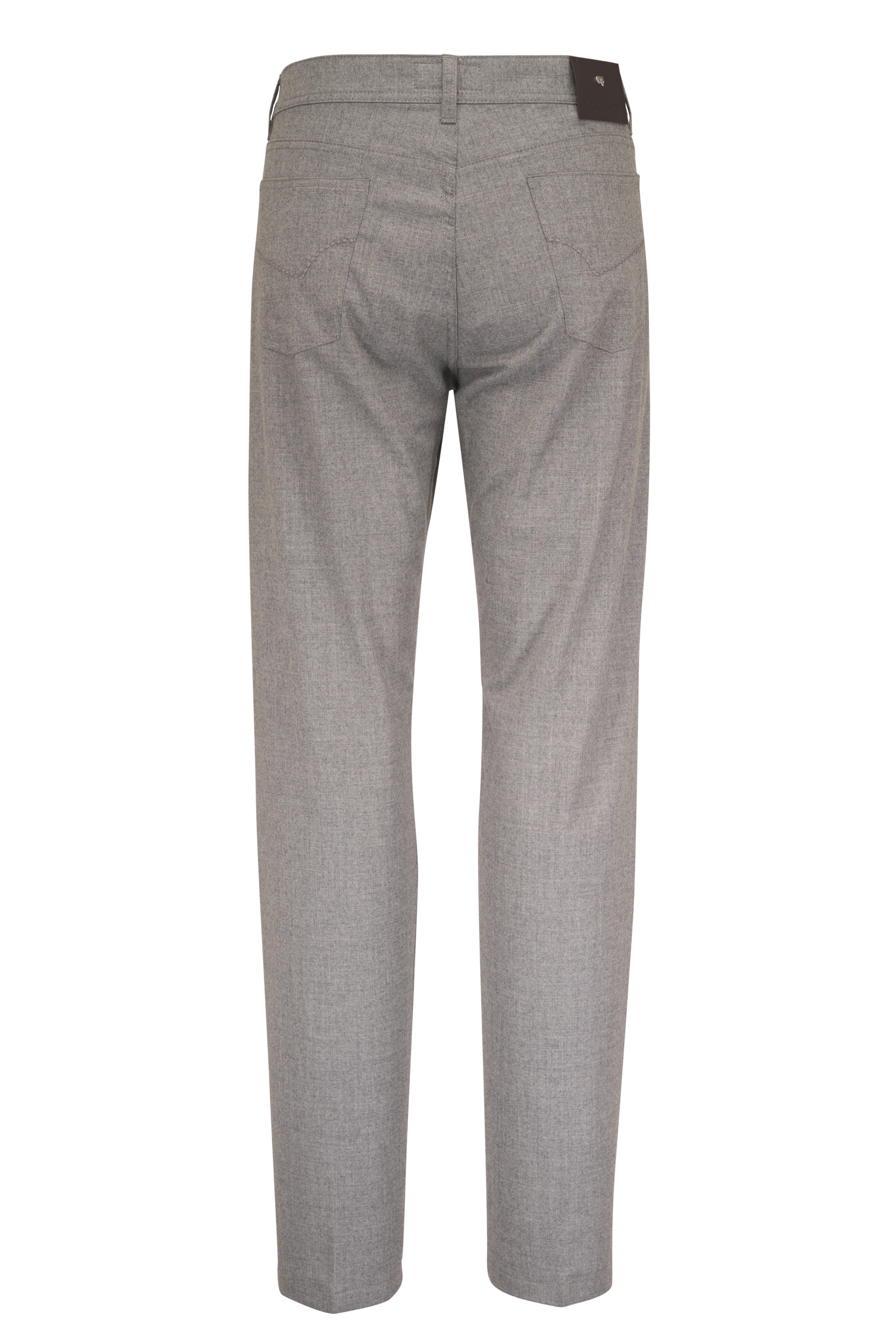 Marco Pescarolo - Nerano Light Gray Flannel Five Pocket Pant - view 2