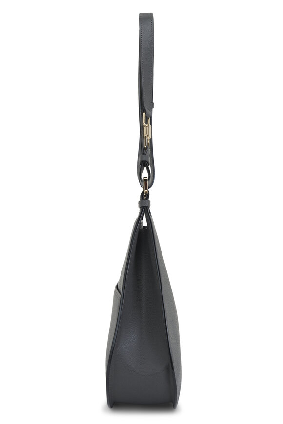 Valextra - Medium Weekend Leather Hobo Shoulder Bag 