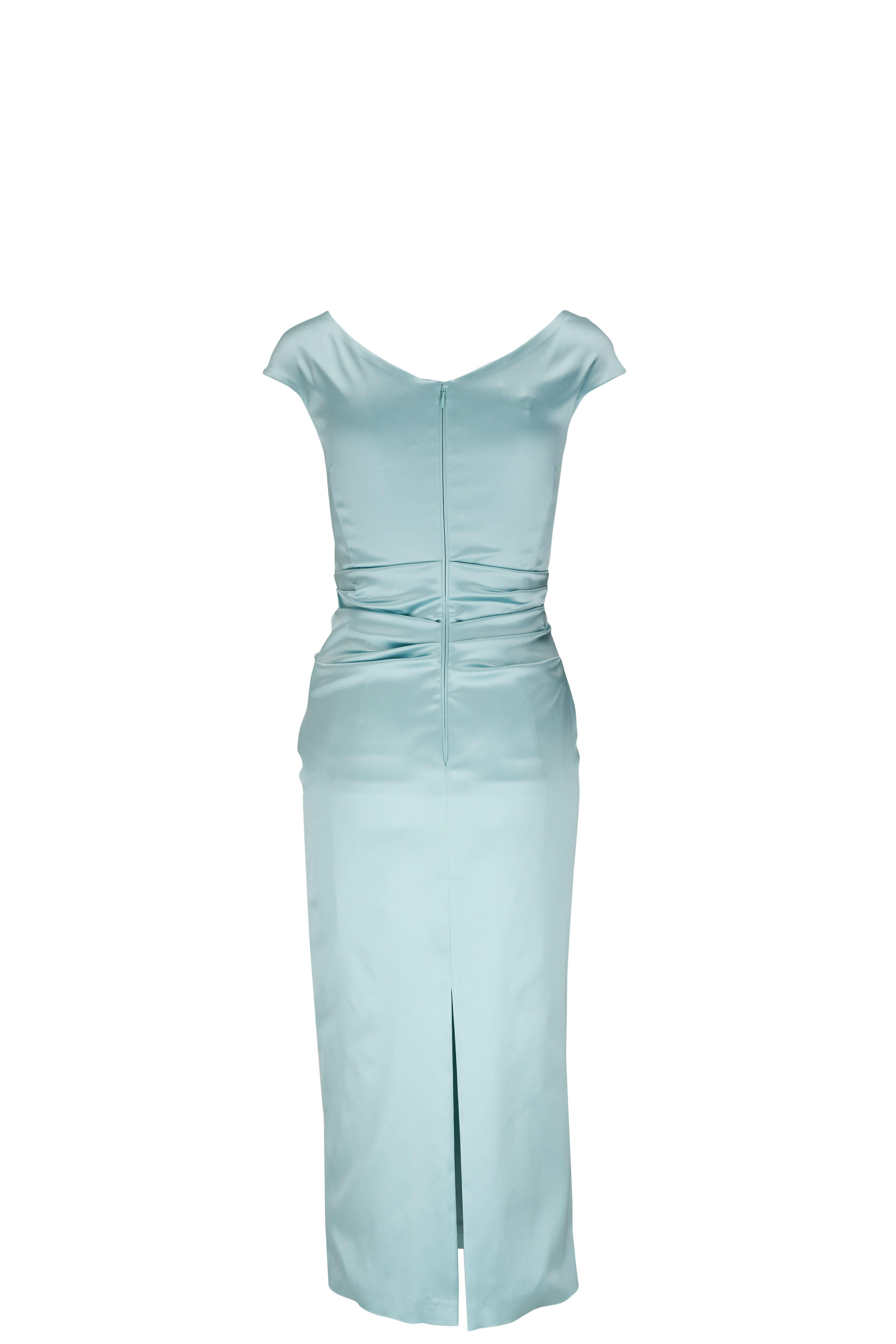 Talbot runhof clearance stretch satin dress