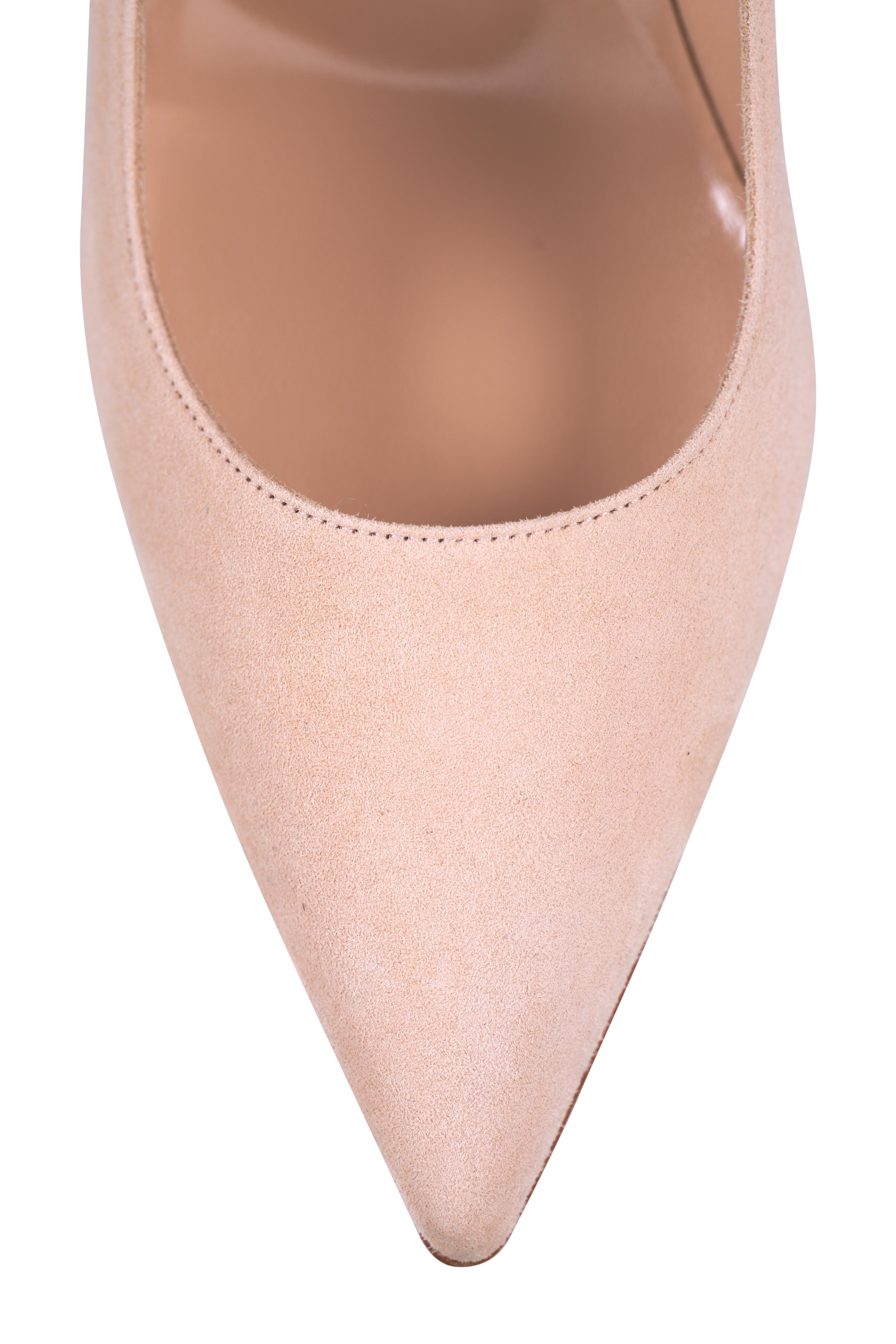 Manolo Blahnik - BB Light Beige Suede Pointed Toe Pump, 70mm