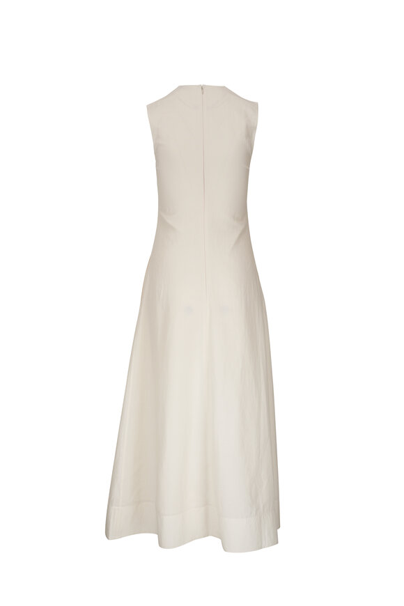 Totême - Fluid Off-White V-Neck Dress | Mitchell Stores