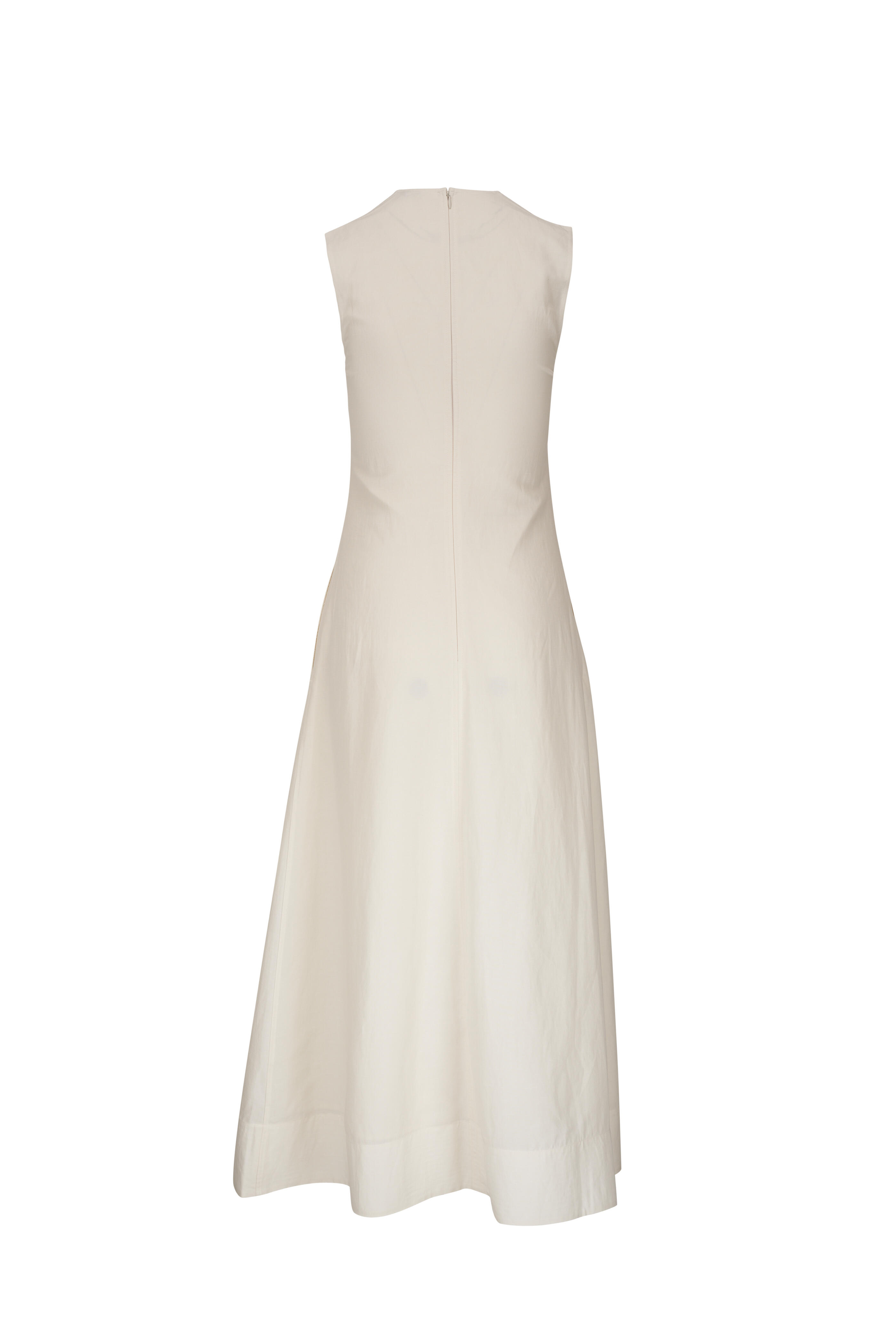 ワンピース TOTEME Woman Dress Beige 253WRD0235FB0266 116 Toteme Twist Strap Crinkled Silk Dress in Overcast Beige | FWRD