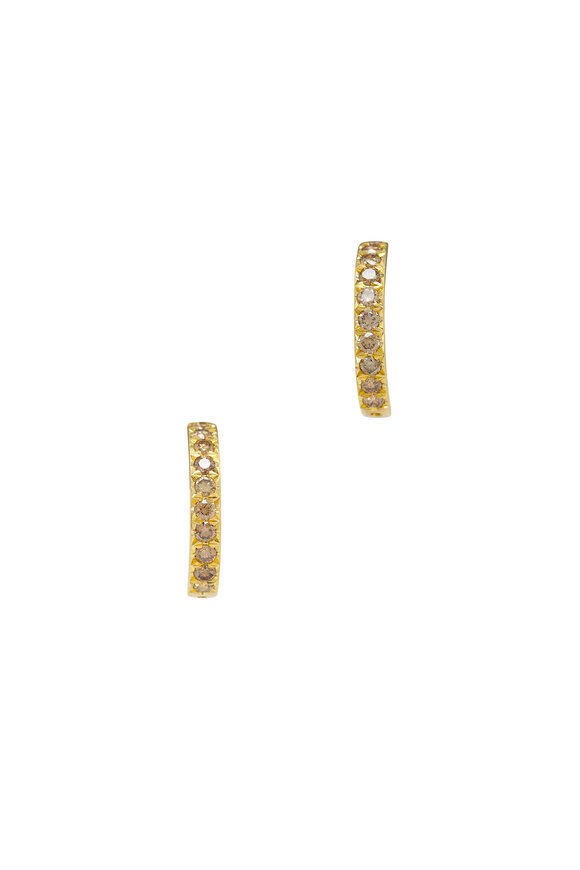 Caroline Ellen - Pavé Diamond Hoops