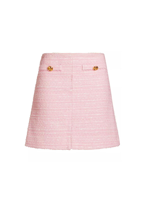 Zimmermann - High Tide Lilac Flower High-Rise Linen Maxi Skirt