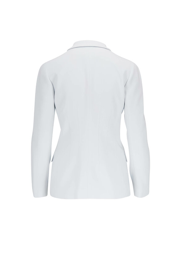 Giorgio Armani - Ice White Cady Single Button Blazer 