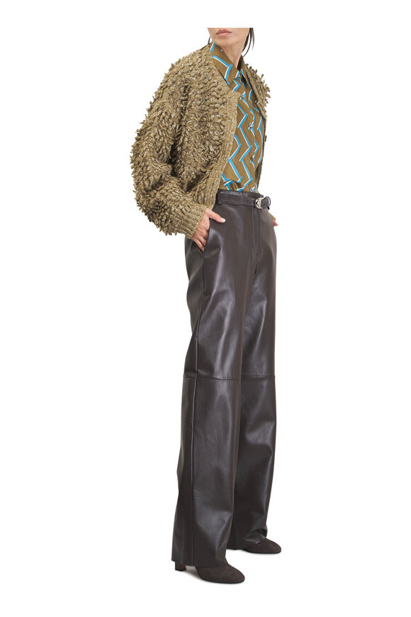 Odeeh Lichen Slub Tweed Cardigan - view 2