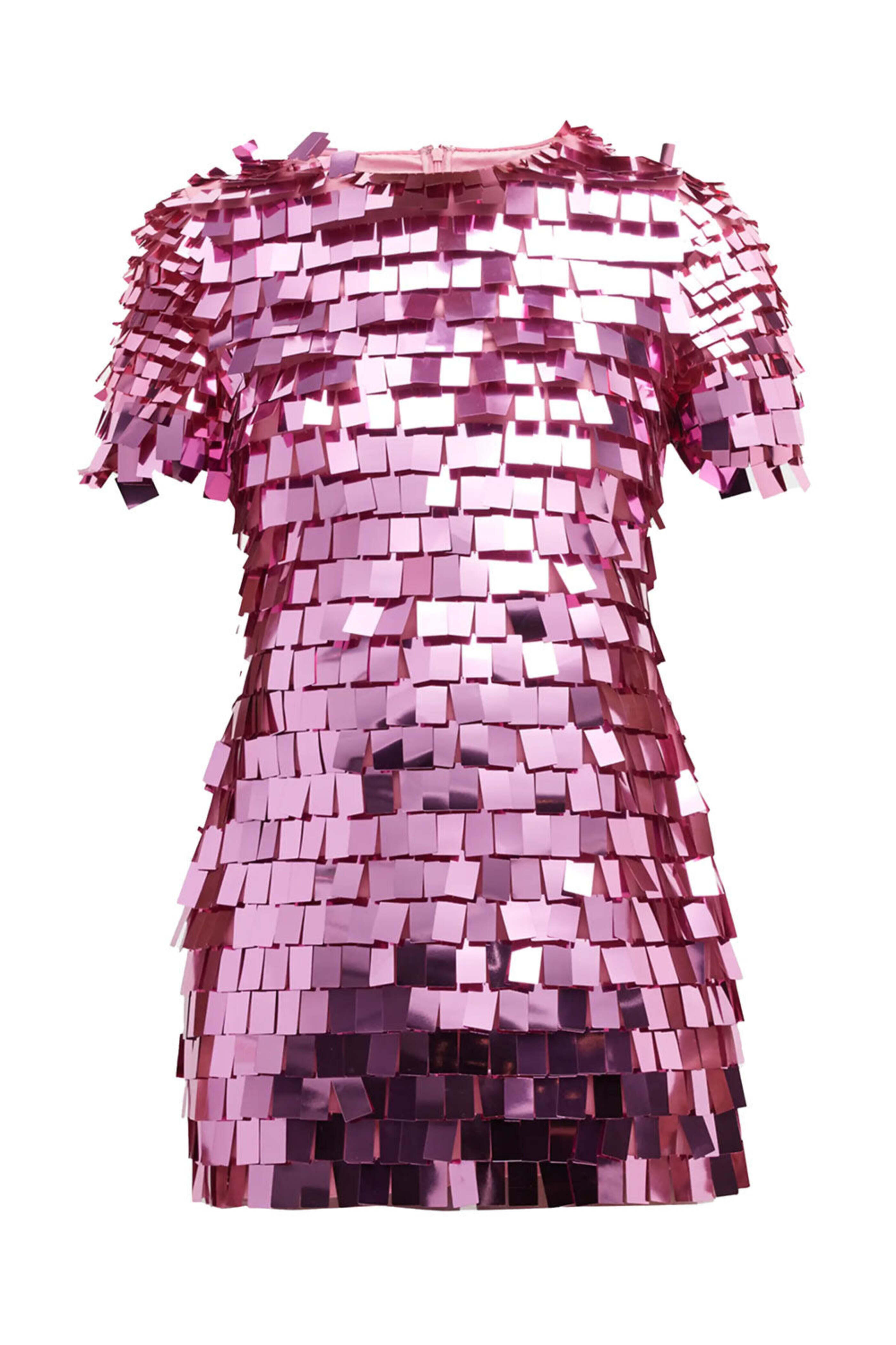 Simkhai - Punch Vivienne Embroidered Sequins Mini Dress