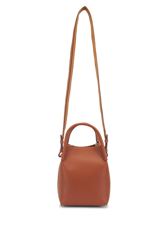 Loro Piana Small Bale Tan & Sun Gold Leather Bucket Bag - view 2