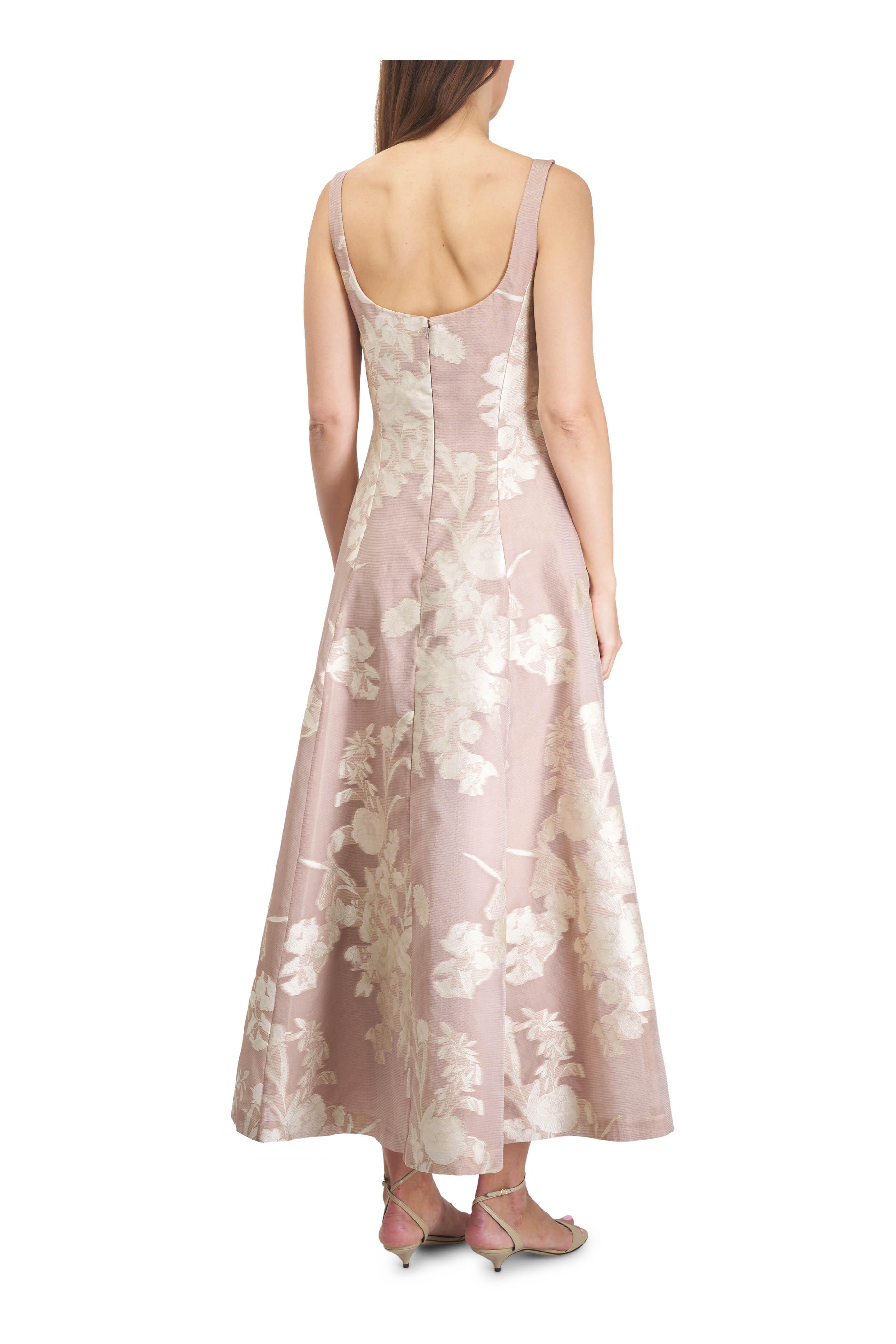 Lela Rose - Floral Fil Coupe Midi Dress