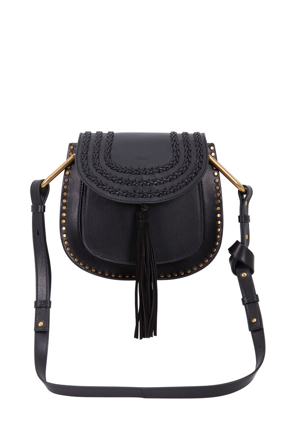 Chloé - Hudson Black Leather Braided Shoulder Bag