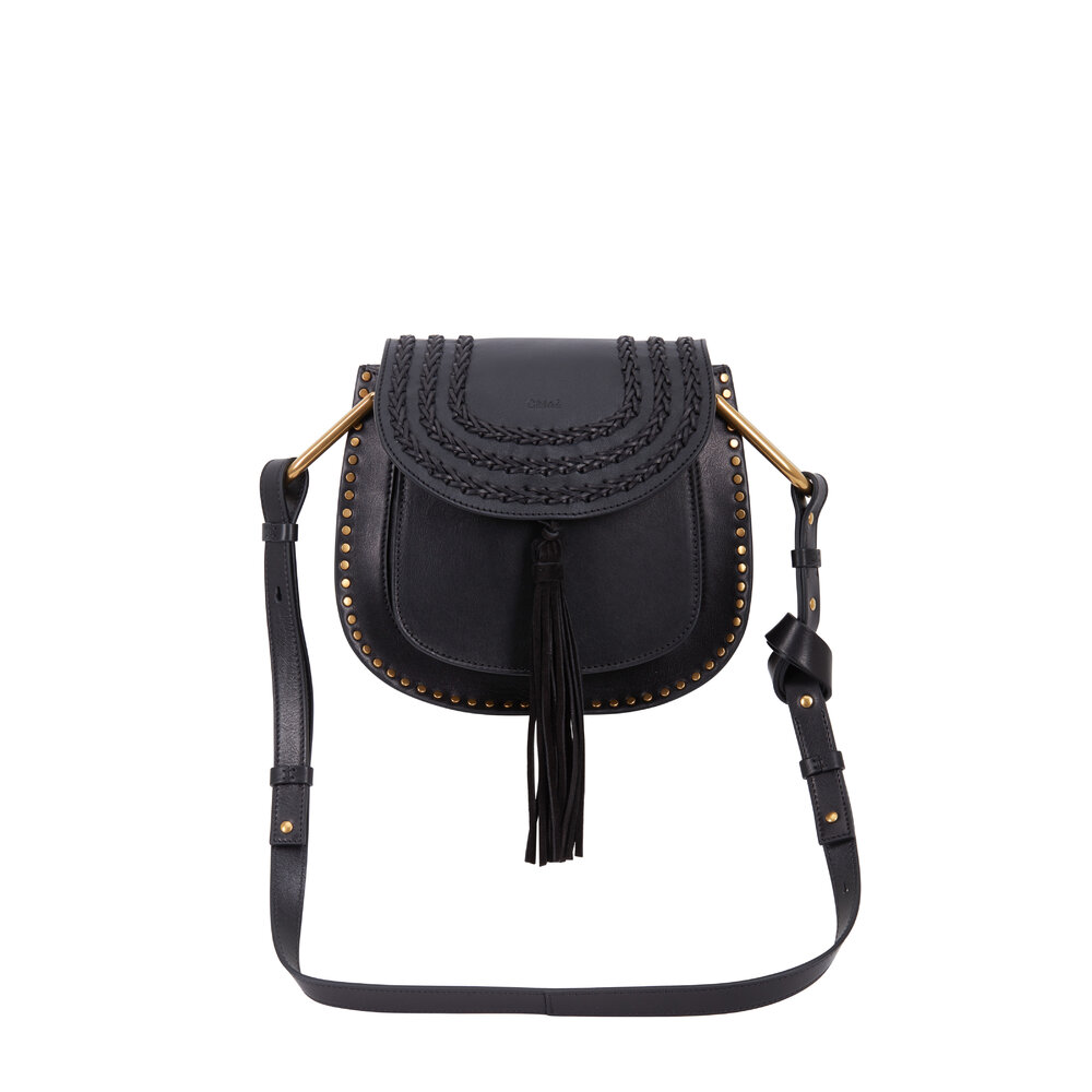 Chloé - Hudson Black Leather Braided Shoulder Bag