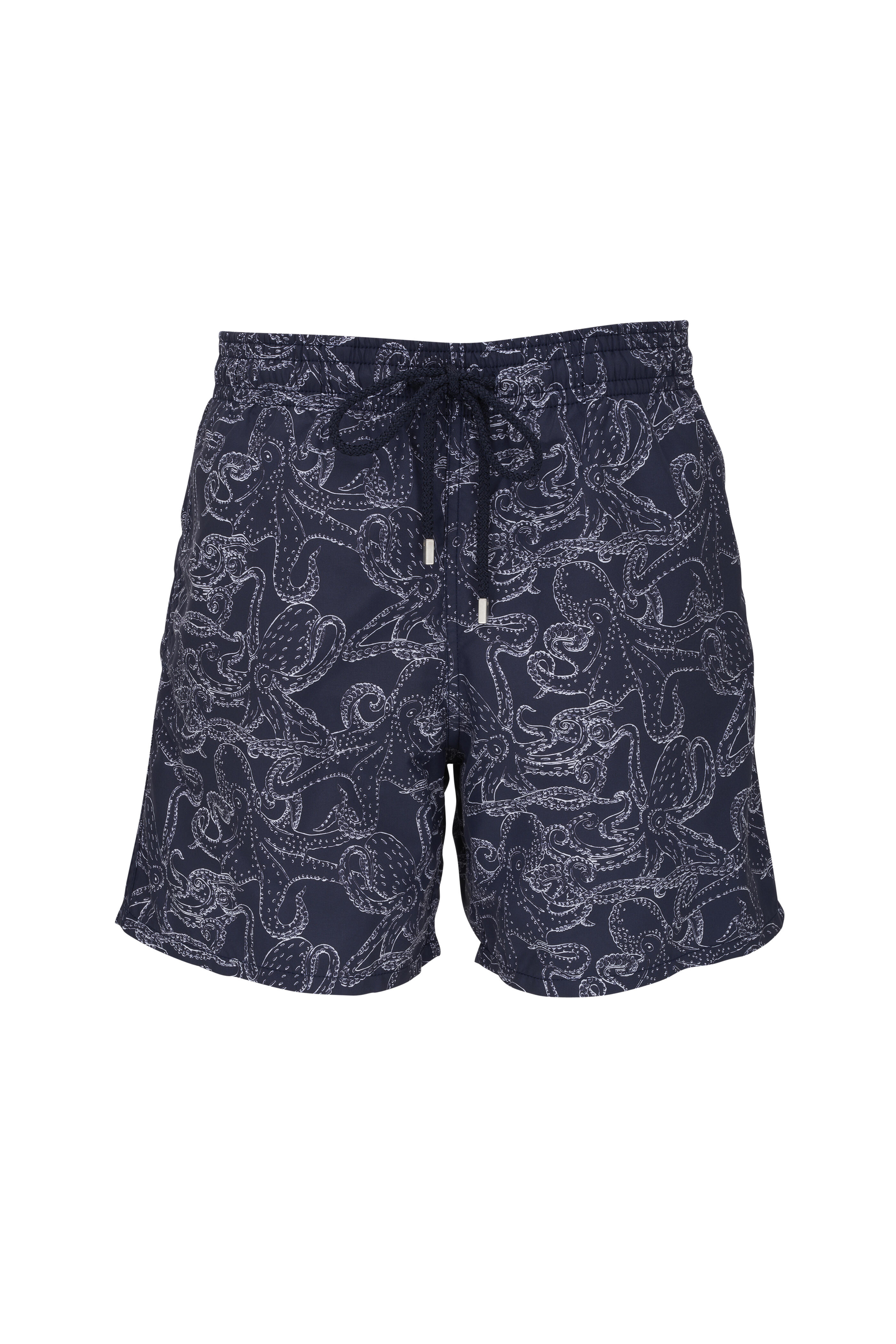 Vilebrequin - Navy Octopus Print Swim Trunks | Mitchell Stores